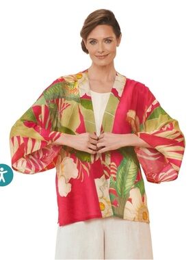 Powder Tropical Kimono Hawaiian One Size